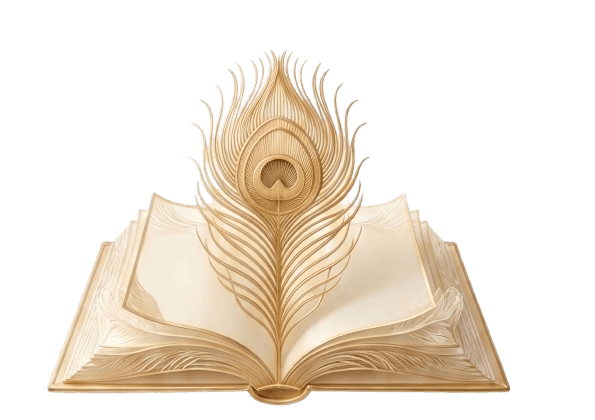 Golden feather and Gita book